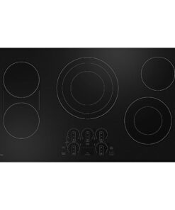 GE Profile – 36 in. Wide 5 Element Electric Built-In Cooktop with Power Boil on Dual-Ring Element – Black