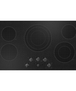GE – 36 in. Wide 5 Element Electric Built-In Cooktop with Easy Clean Surface – Black