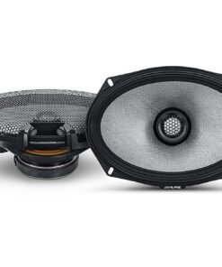 Alpine – R-Series 6×9″ 2-Way Hi-Resolution Coax Car Speakers with Glass Fiber Reinforced Cone (Pair) – Black