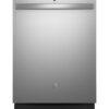 GE – 24″ Top Control Built-In Plastic Tub Dishwasher with Dry Boost and 55 dBA – Stainless Steel