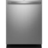 GE Profile – 24″ Top Control Smart Built-In Stainless Steel Tub Dishwasher with 3rd Rack, Sanitize Cycle and 44 dBA – Stainless Steel