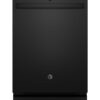 GE – 24″ Top Control Built-In Stainless Steel Tub Dishwasher with 3rd Rack, Sanitze Cycle and 45 dBA – Black