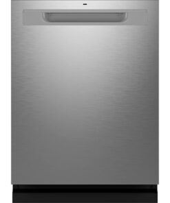 GE – 24″ Top Control Smart Built-In Stainless Steel Tub Dishwasher with 3rd Rack, Sanitize Cycle and 45 dBA – Stainless Steel