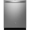 GE – 24″ Top Control Built-In Stainless Steel Tub Dishwasher with 3rd Rack, Sanitize Cycle and 45 dBA – Stainless Steel