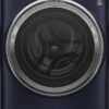 GE Profile – 5.3 Cu. Ft. High-Efficiency Stackable Smart Front Load Washer with Steam and UltraFresh Vent System+ With OdorBlock – Sapphire Blue