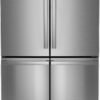 GE Profile – 36 in. Wide 28 Cu. Ft. 4-Door French Door Smart Refrigerator with Fully Convertible Temperature Zone – Stainless Steel