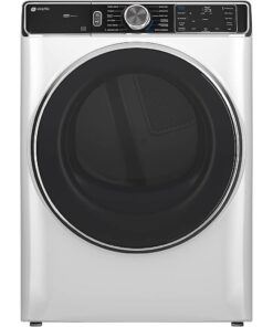 GE Profile – 7.8 Cu. Ft. Stackable Smart Gas Dryer with Steam and Washer Link – White