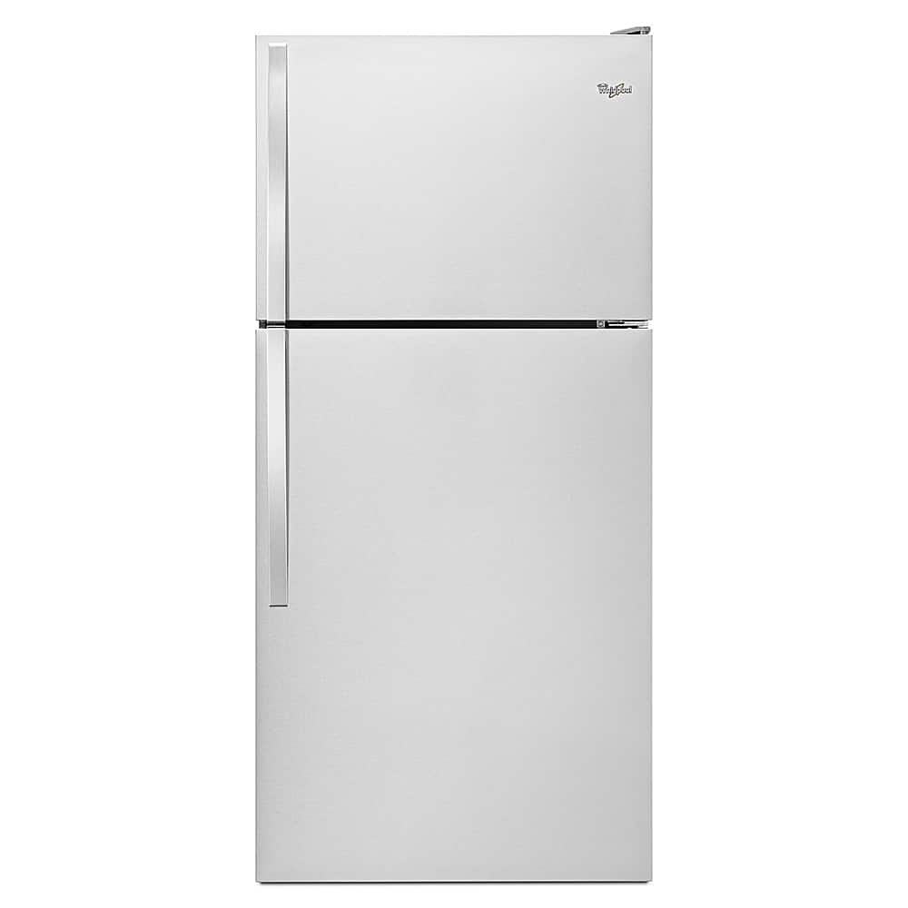 Whirlpool – 18.2 Cu. Ft. Top-Freezer Refrigerator – Monochromatic Stainless Steel