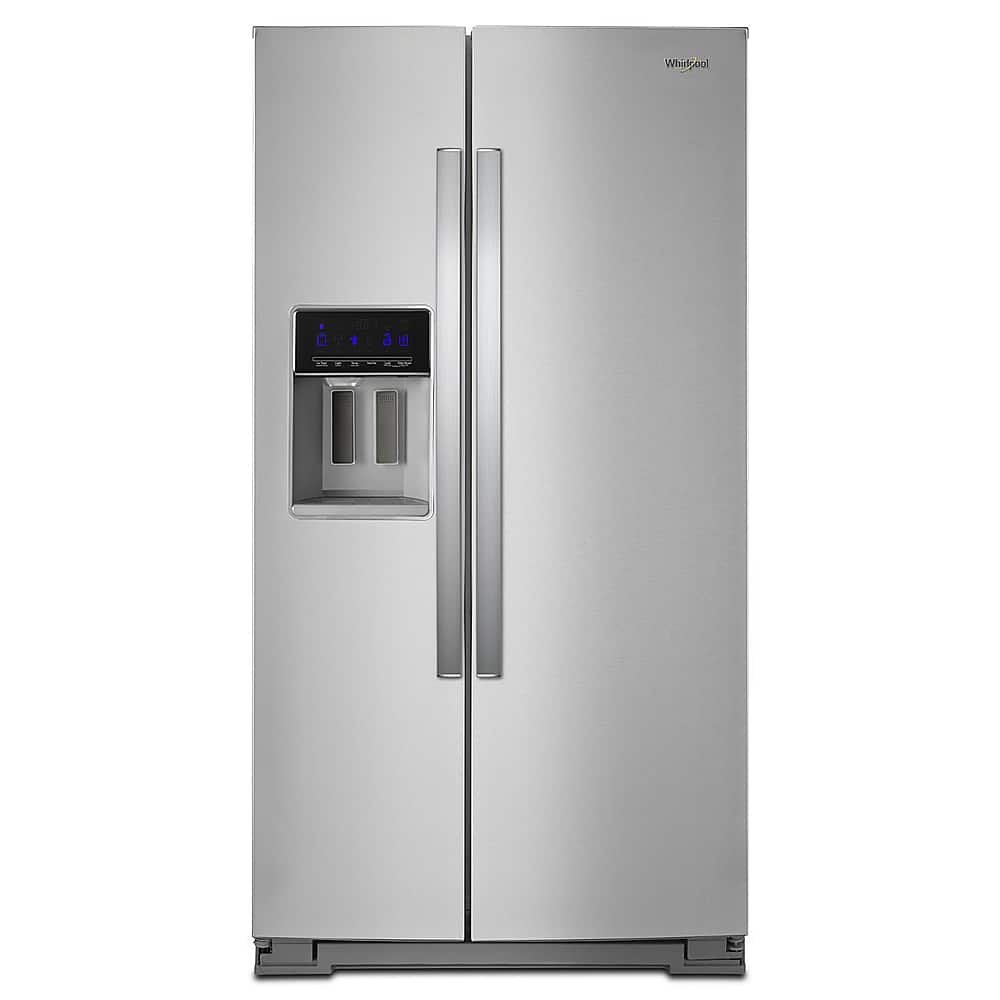 Whirlpool – 28.4 Cu. Ft. Side-by-Side Refrigerator with In-Door-Ice Storage – Stainless Steel