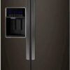 Whirlpool – 28.5 Cu. Ft. Side-by-Side Refrigerator with In-Door-Ice Storage – Black