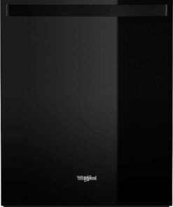 Whirlpool – 24″ Top Control Built-In Stainless Steel Tub Dishwasher with Large Capacity Tall Top Rack and 50 dBA – Black