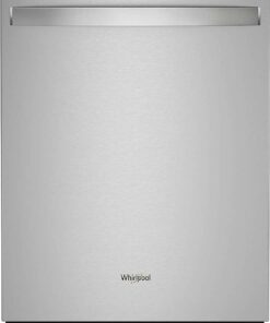 Whirlpool – 24″ Top Control Built-In Stainless Steel Tub Dishwasher with Large Capacity Tall Top Rack and 50 dBA – Stainless Steel
