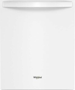 Whirlpool – 24″ Top Control Built-In Stainless Steel Tub Dishwasher with Large Capacity Tall Top Rack and 50 dBA – White