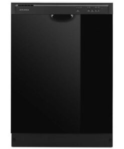 Amana – 24″ Front Control Built-In Dishwasher with Triple Filter Wash and 59 dBA – Black