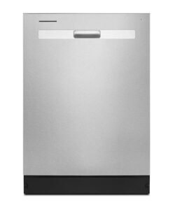 Whirlpool – 24″ Top Control Built-In Stainless Steel Tub Dishwasher with Boost Cycle and 55 dBA – Stainless Steel