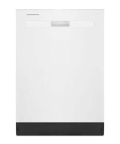 Whirlpool – 24″ Top Control Built-In Stainless Steel Tub Dishwasher with Boost Cycle and 55 dBA – White