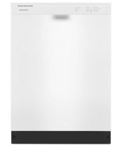 Amana – 24″ Front Control Built-In Dishwasher with Triple Filter Wash and 59 dBA – White