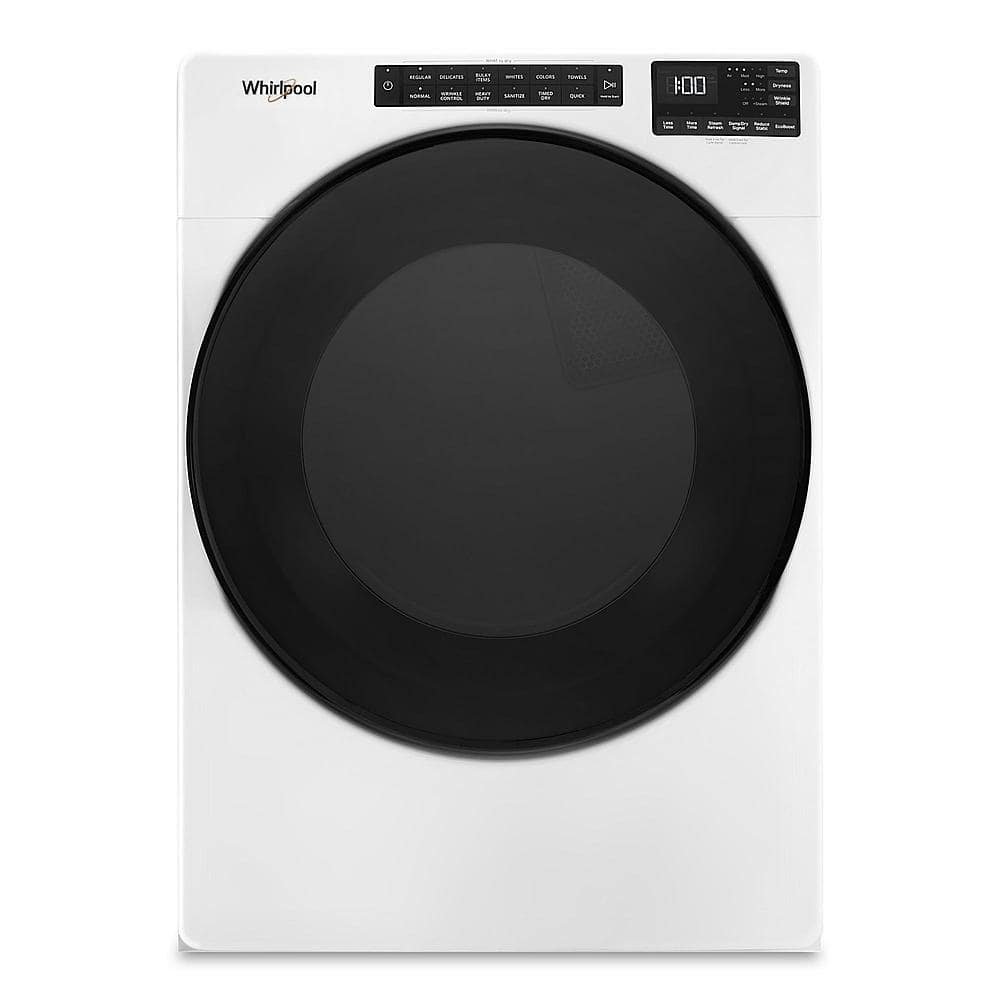 Whirlpool – 7.4 Cu. Ft. Stackable Electric Dryer with Wrinkle Shield Plus Option – White