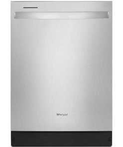 Whirlpool – 24″ Top Control Built-In Stainless Steel Tub Dishwasher with Boost Cycle and 55 dBA – Stainless Steel