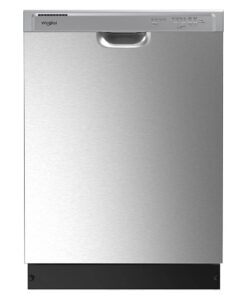 Whirlpool – 24″ Front Control Built-In Dishwasher with Boost Cycle and 57 dBA – Stainless Steel