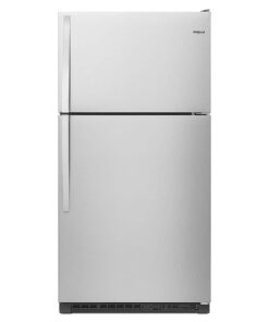 Whirlpool – 20.5 Cu. Ft. Top-Freezer Refrigerator – Monochromatic Stainless Steel