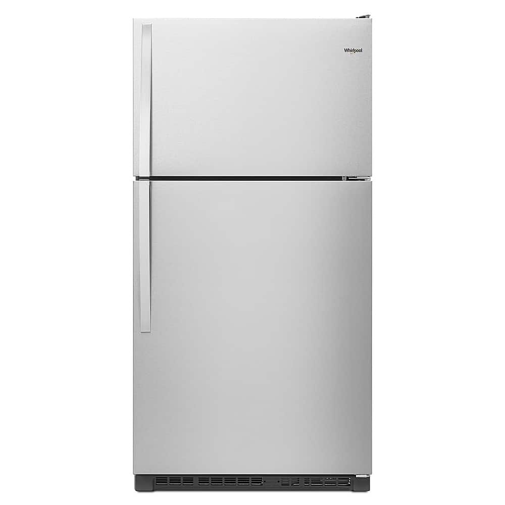 Whirlpool – 20.5 Cu. Ft. Top-Freezer Refrigerator – Monochromatic Stainless Steel