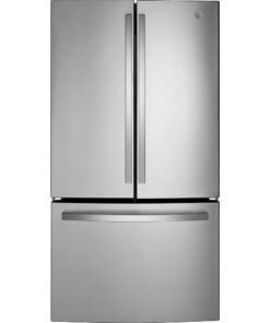 GE – 36 in. Wide 21.9 Cu. Ft. French Door Counter Depth Refrigerator with Internal Water Dispenser – Stainless Steel