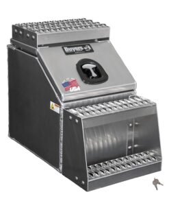 Buyers Products 28-in x 24-in x 19-in Smooth Aluminum Step Box Truck Tool Box 1705285