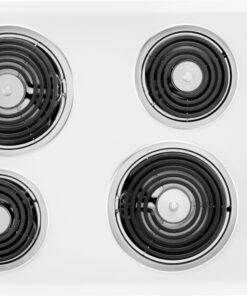 Whirlpool – 30 in. Wide 4 element Built-In Electric Cooktop – White