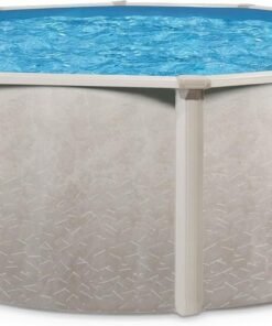 Aquarian 21ft x 52in Round Steel-Frame Above Ground Swimming Pool – Phoenix Series, DIY Outdoor Backyard Pool