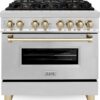 ZLINE Autograph Edition 36″ 4.6 Cu. Ft. Dual Fuel Range