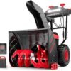 PowerSmart HB2805A 80V 24-Inch Self-Propelled 2-Stage Cordless Snow Blower with 6.0Ah Battery & Charger