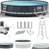 INTEX Ultra XTR Frame Round Above Ground Swimming Pool Set with Pump