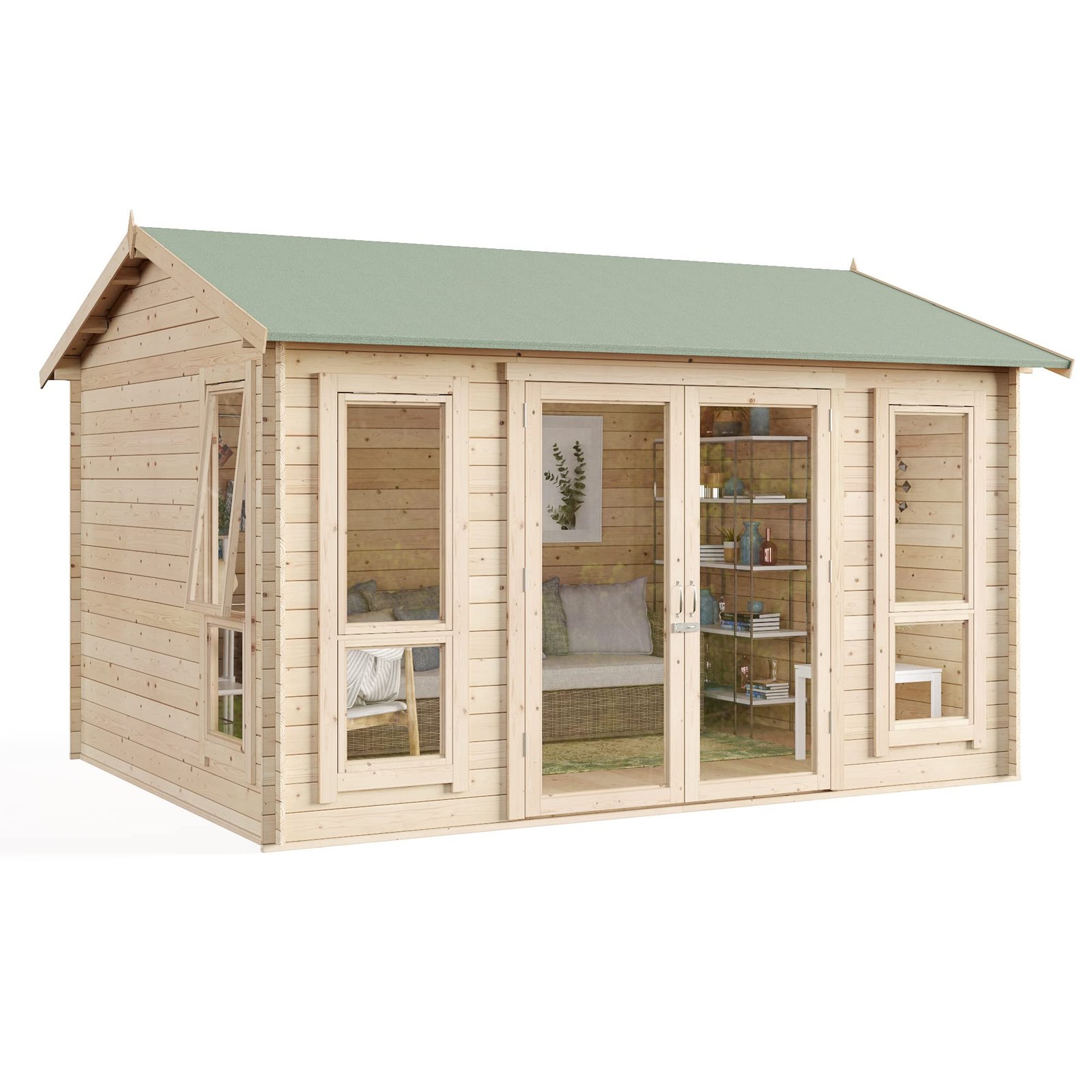 BillyOh Darcy 12×10 Log Cabin Summer House Shed