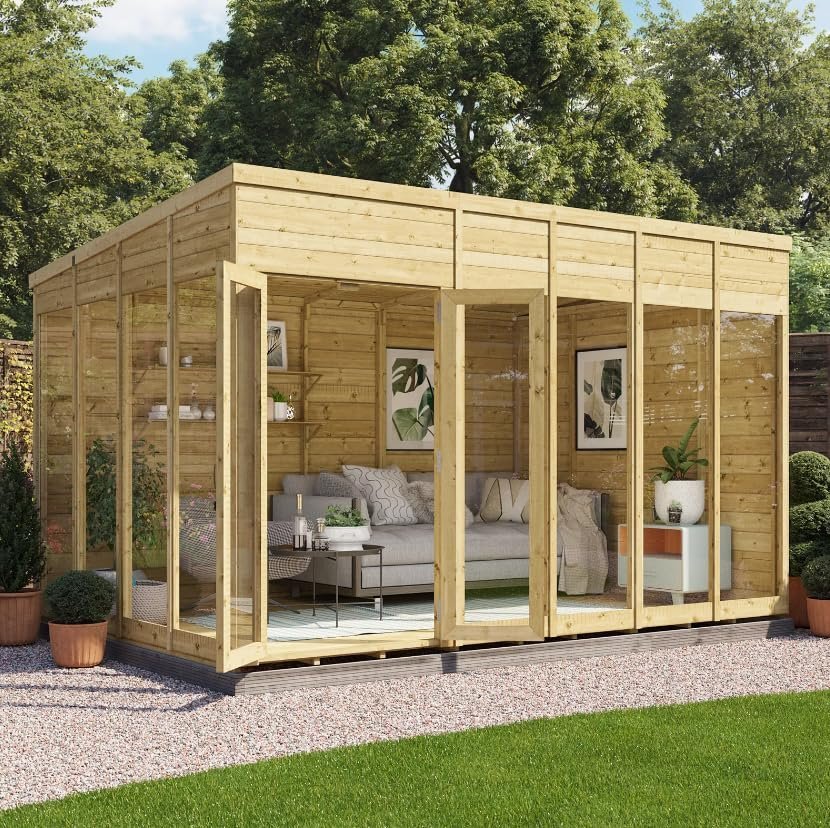 BillyOh Switch 12×8 Pent Log Cabin Summer House