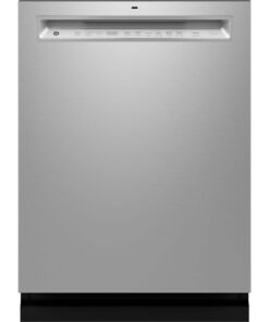 GE – 24″ Front Control Built-In Stainless Steel Tub Dishwasher with 3rd Rack, Sanitize Cycle and 47 dBA – Stainless Steel