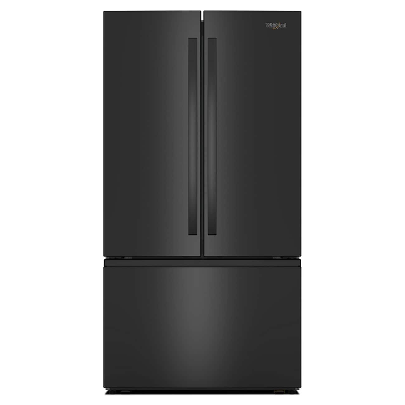 Whirlpool – 36 in. Wide 31 cu. ft. French Door Refrigerator with Ice Maker and Family-Sized Capacity – Black