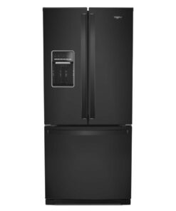 Whirlpool – 30 in. Wide 20 cu. ft. French Door Refrigerator – Black