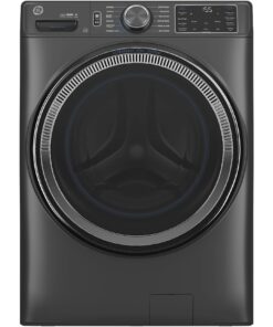 GE – 5.0 Cu. Ft. Stackable Smart Front Load Washer with Steam, SmartDispense and Odorblock Ultra Fresh Vent System – Carbon Graphite