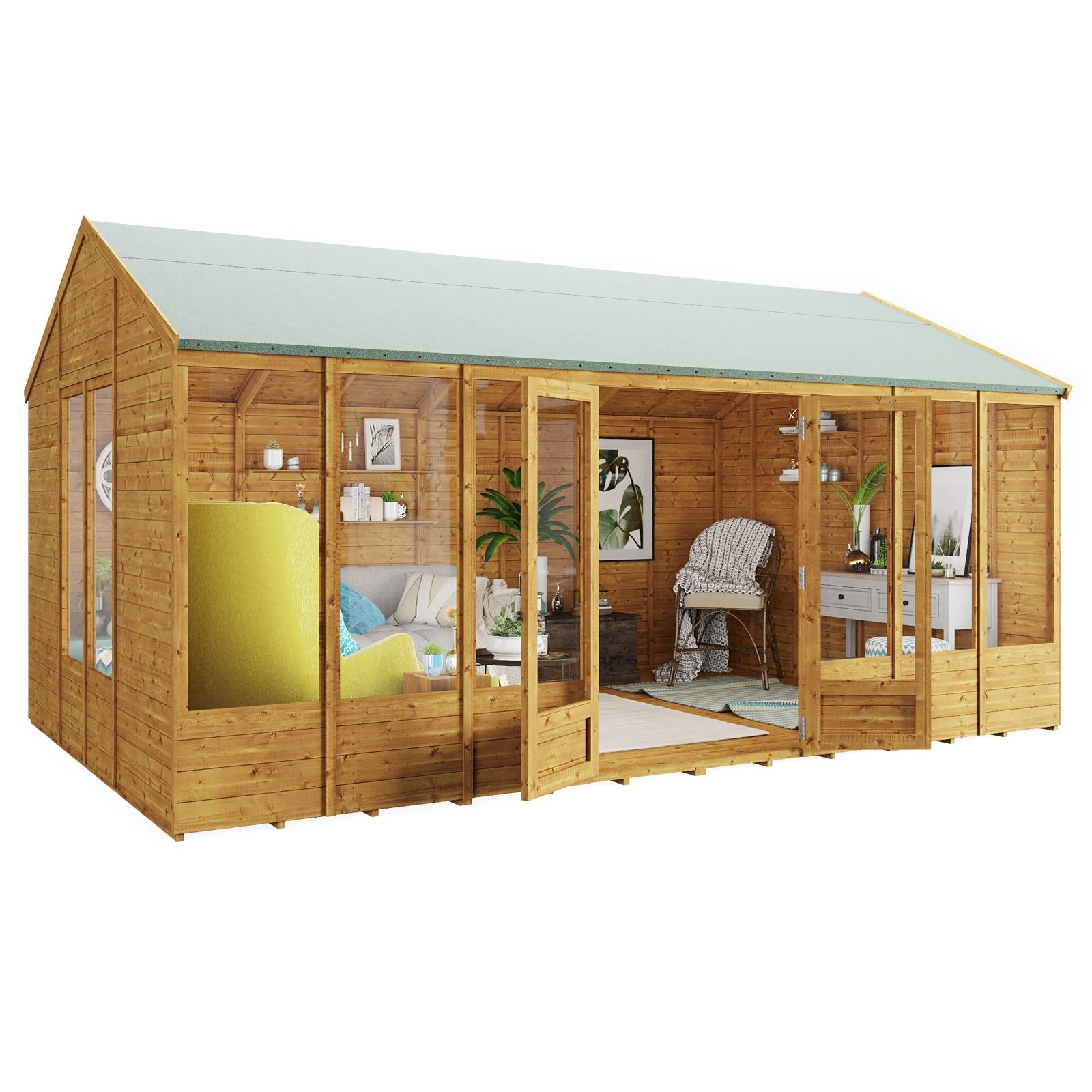 BillyOh Petra 16×10 Reverse Apex Summer House Shed