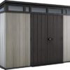 Keter Artisan 11 x 7ft Double Door Pent Outdoor Plastic Garden Shed