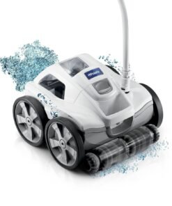 Polaris Quattro P40 Pressure Side Pool Cleaner for All In-Ground Pool Surfaces, Large-Capacity Dual Filtration Canister, 31′ Hose & Transparent Lid to View Debris