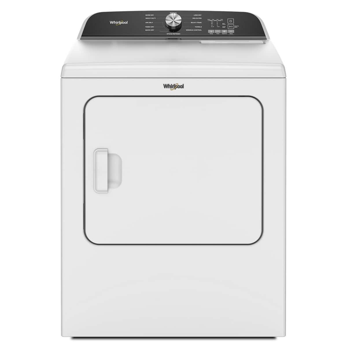 7.0 Cu. Ft. Whirlpool Electric Dryer with Moisture Sensor – White