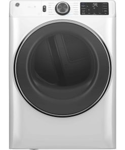 GE – 7.8 Cu. Ft. Stackable Smart Electric Dryer with Steam – White