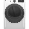 GE – 7.8 Cu. Ft. Stackable Smart Gas Dryer with Steam – White