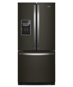 Whirlpool – 30 in. Wide 20 cu. ft. Wide French Door Refrigerator Stainless Steel – Black Stainless Steel
