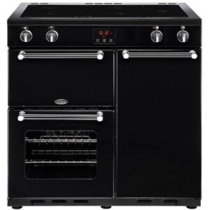Belling Kensington 90 EI Black inductie fornuis met 5 zones, zwart