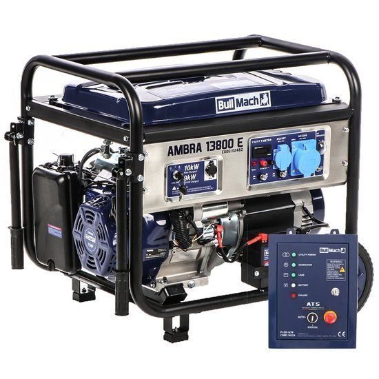 BullMach AMBRA 13800 E-3 Benzinegenerator met AVR 10 kW