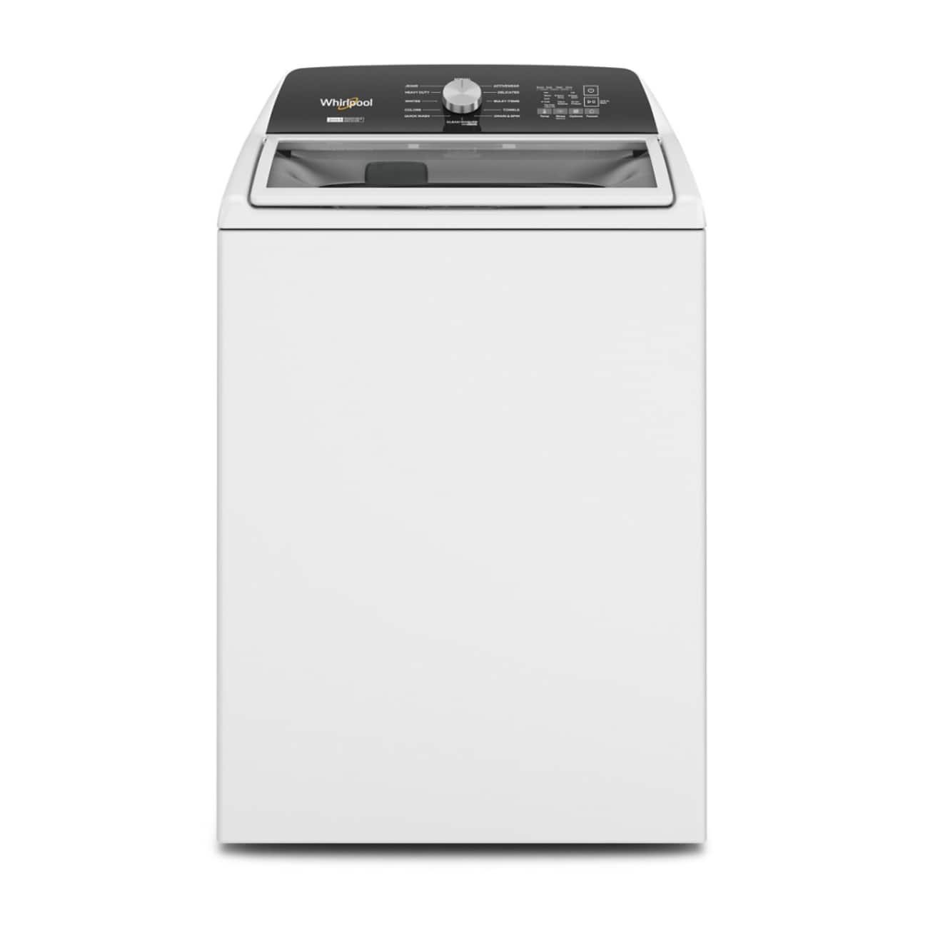 Whirlpool – 4.7-4.8 Cu. Ft. Top Load Washer with 2 in 1 Removable Agitator – White