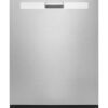 Whirlpool – 24 inch  Quiet Dishwasher with Boost Cycle and Pocket Handle .- Fingerprint Resistant – Stainless Steel